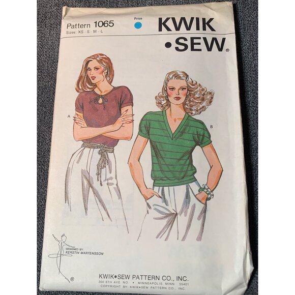 Kwik Sew Misses Shirt Sewing Pattern sz Xsm-L 1065 - uncut - Picture 1 of 3